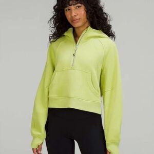 lululemon athletica Bright Green Half-Zip Hoodie